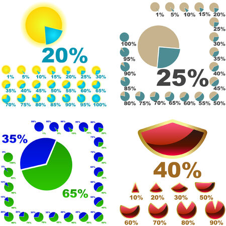Business statistics vector. Great collection.  のイラスト素材