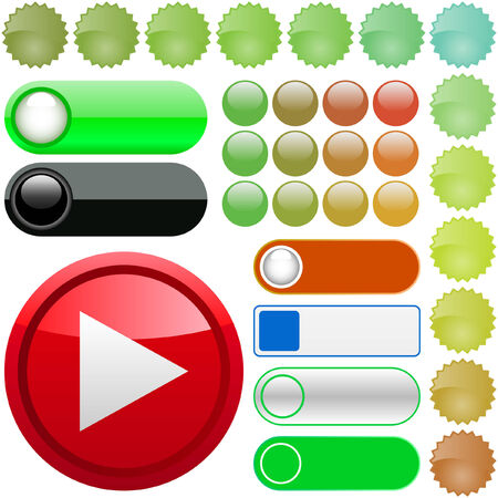 Vector great collection of web elements  のイラスト素材