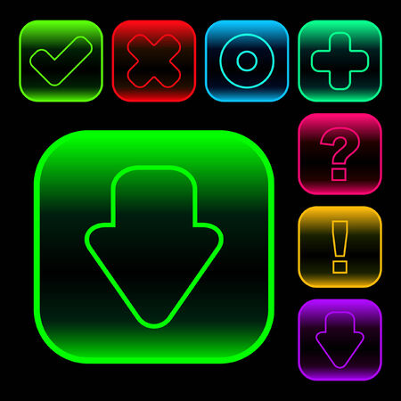 Vector beautiful icon set のイラスト素材