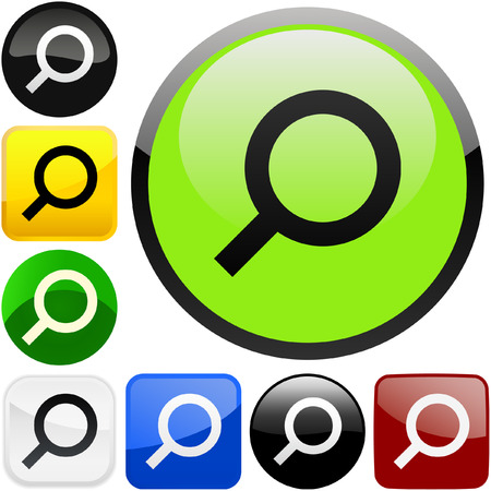 Vector search icons. Vector set.  のイラスト素材