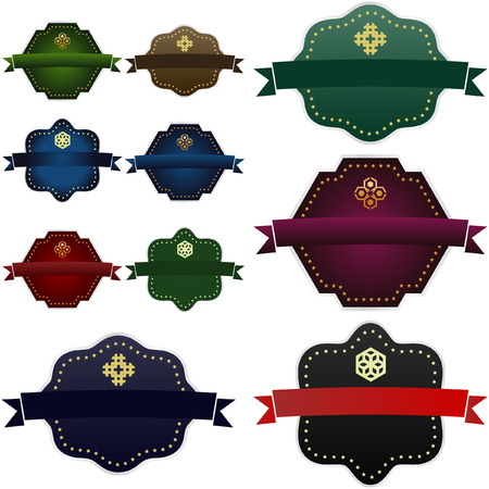 Set of design labels. Vector set.  のイラスト素材