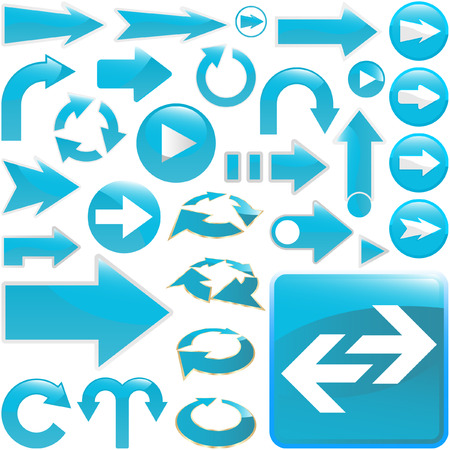 A vector set of useful arrows.   のイラスト素材