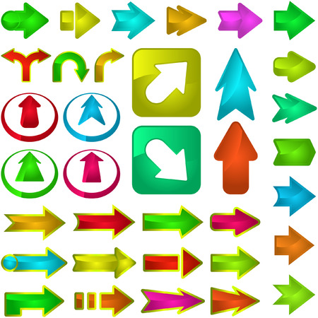 Arrow set vector for web design.  のイラスト素材