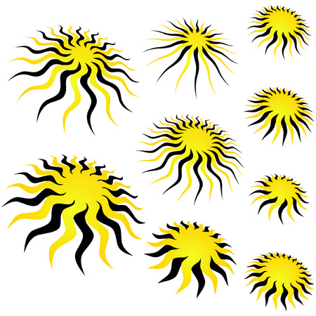 Sunburst vector.  のイラスト素材