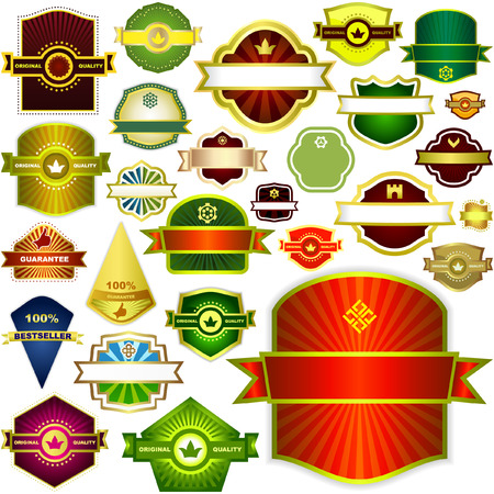 Set of design labels. Great collection.  のイラスト素材