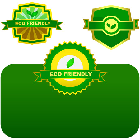 Eco labels.  のイラスト素材