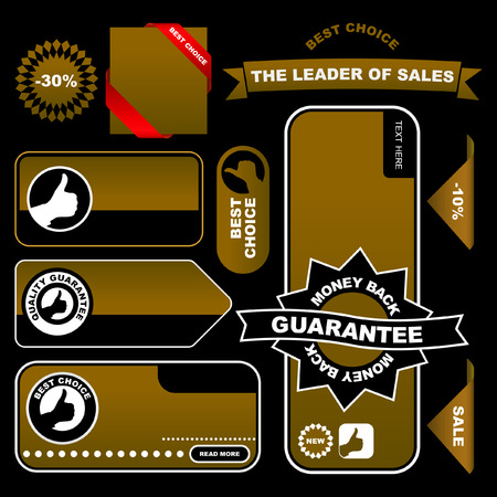 Set of design elements for sale.  のイラスト素材