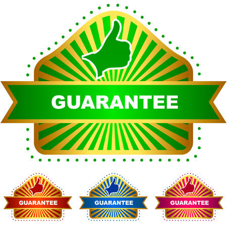 Vector guarantee label.  のイラスト素材
