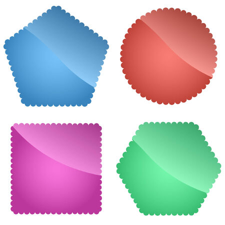 Set of design labels. Vector set.  のイラスト素材