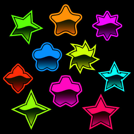 Vector star collectionのイラスト素材