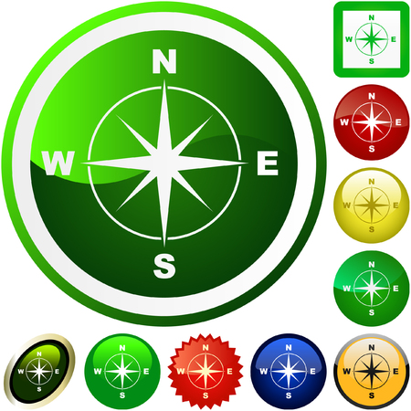 Vector compass. Graphic elements set.   のイラスト素材