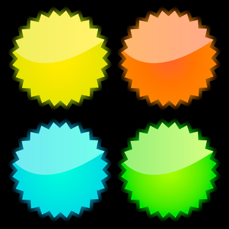 Web labels for design. Vector set. のイラスト素材