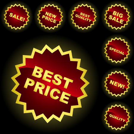 Set of design elements for sale.  のイラスト素材