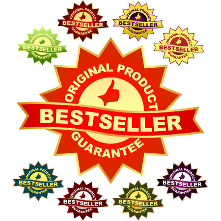 Set of quality guaranteed seals.  のイラスト素材