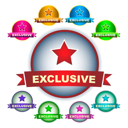 Exclusive vector emblem. Vector set.  のイラスト素材
