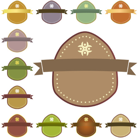 Set of design labels. Vector set.  のイラスト素材