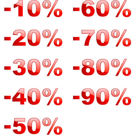 Discount signs  のイラスト素材