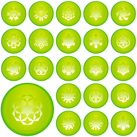 Graphic elements set. Vector illustration.  のイラスト素材