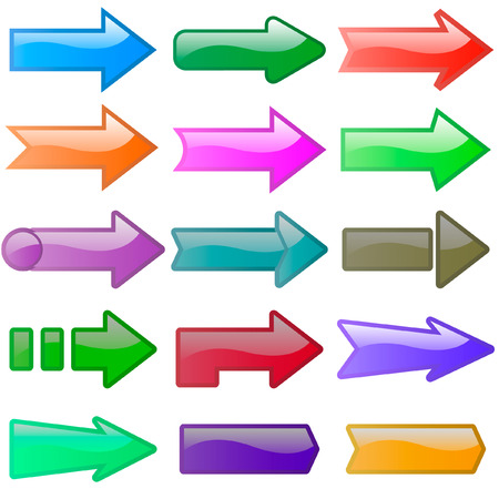 Arrow set vector for web design.  のイラスト素材