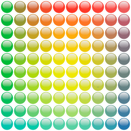 Vector icon set. Rainbow collection.のイラスト素材