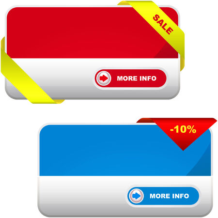 Vector collection of sale banners  のイラスト素材