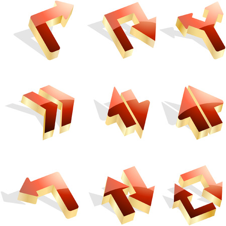 Arrow set vector for web design.  のイラスト素材