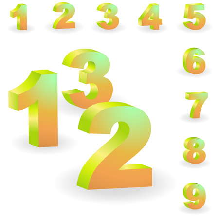 Number icons. Vector set.   のイラスト素材