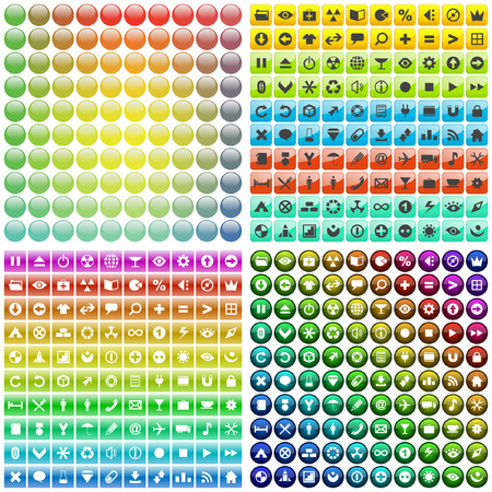 Great collection of web buttons    のイラスト素材