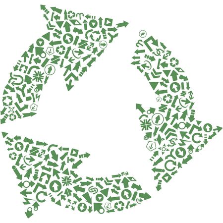 Recycle symbol.のイラスト素材