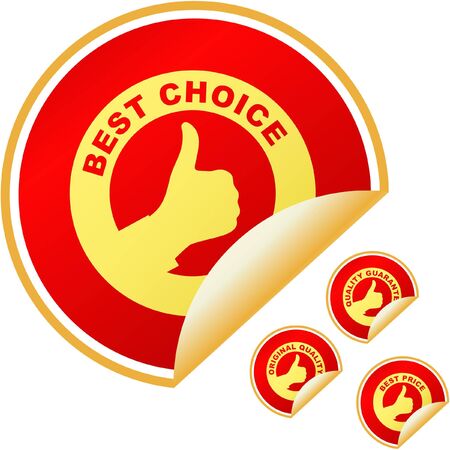 Set of sale stickers のイラスト素材