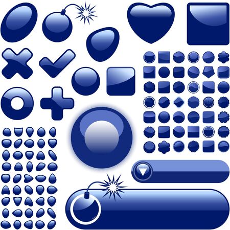 Web buttons for design. のイラスト素材