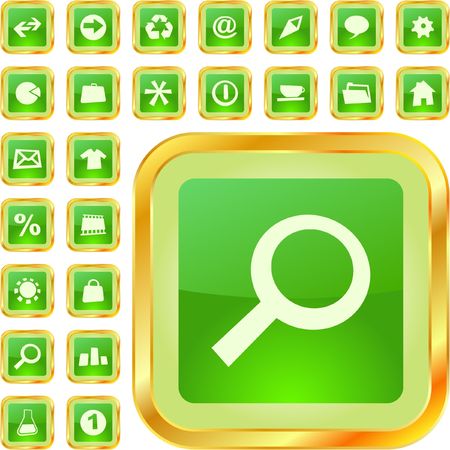 Great collection of web buttons のイラスト素材