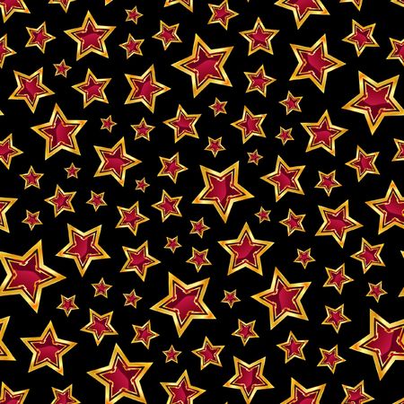 Seamless pattern with stars.  のイラスト素材