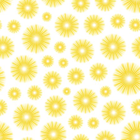 Seamless pattern with sun. のイラスト素材