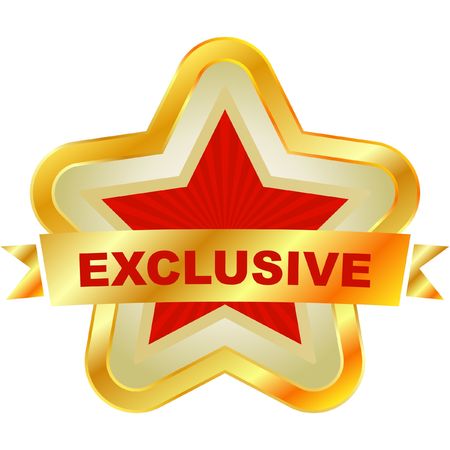 Exclusive emblem.  のイラスト素材