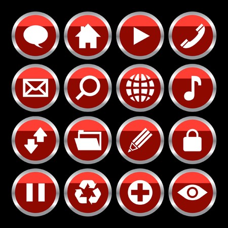  collection of web buttonsのイラスト素材