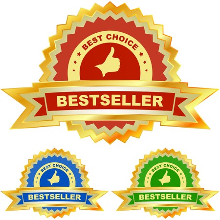 Bestseller emblem setのイラスト素材