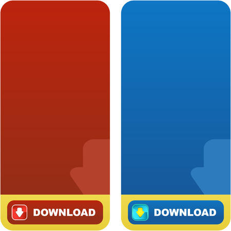 Download banner set. のイラスト素材