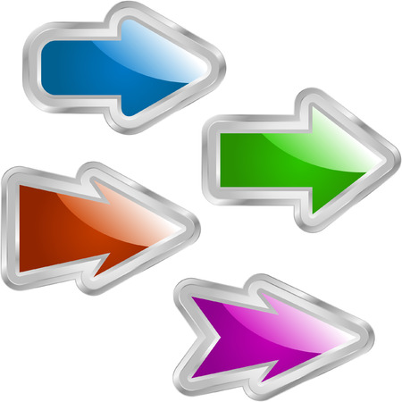 Arrow set for web design.  のイラスト素材