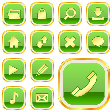 icon set  のイラスト素材