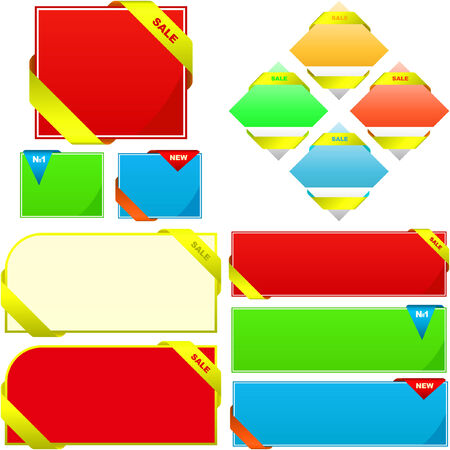 collection of sale banners  のイラスト素材