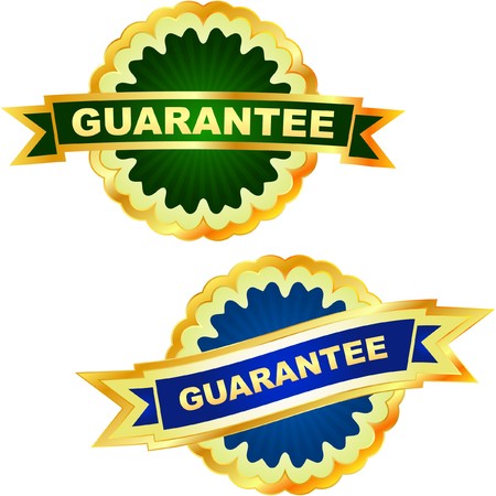 Guarantee label. のイラスト素材