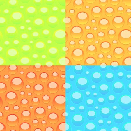 Seamless pattern with water drops. のイラスト素材