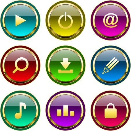 collection of different icons  のイラスト素材