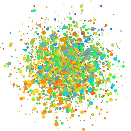 Different lights dots on white background.  illustration  のイラスト素材