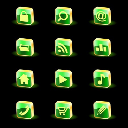 beautiful icon set  のイラスト素材