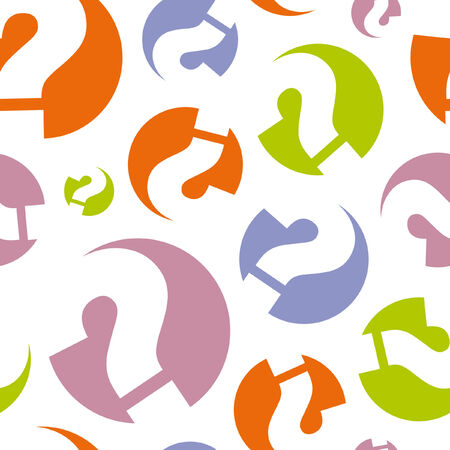 Seamless background with question.  のイラスト素材