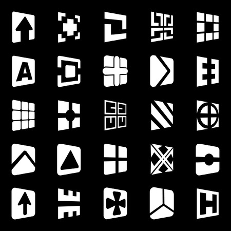 Collection of different graphic elements for design.  のイラスト素材