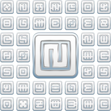 Collection of different graphic elements for design.  のイラスト素材