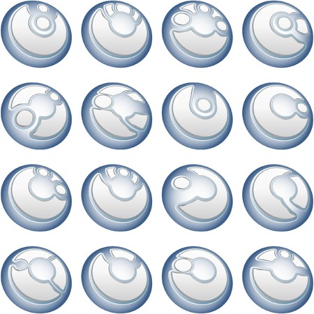 Collection of different graphic elements for design.  のイラスト素材